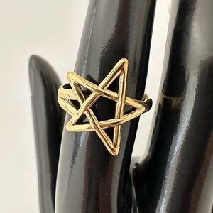 Gold Star Ring